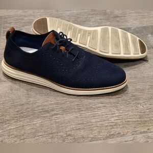 Men's ZERØGRAND Wingtip Oxfords navy casual work office comfort lightweight 11 M